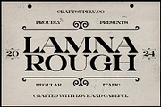 Lamna Rough, a Serif Font by Craft Supply Co. (Thumbnail 1 of 8)