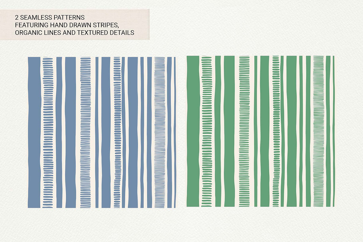 Hand Drawn Stripe Vector Patterns, a Pattern Graphic by Irina Ostapenko (Photo 2 of 5)