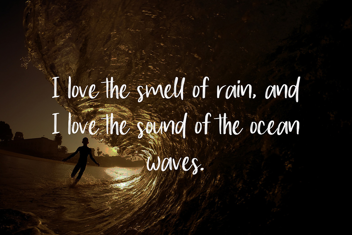 Caroline Handwritten Brush Font preview 2