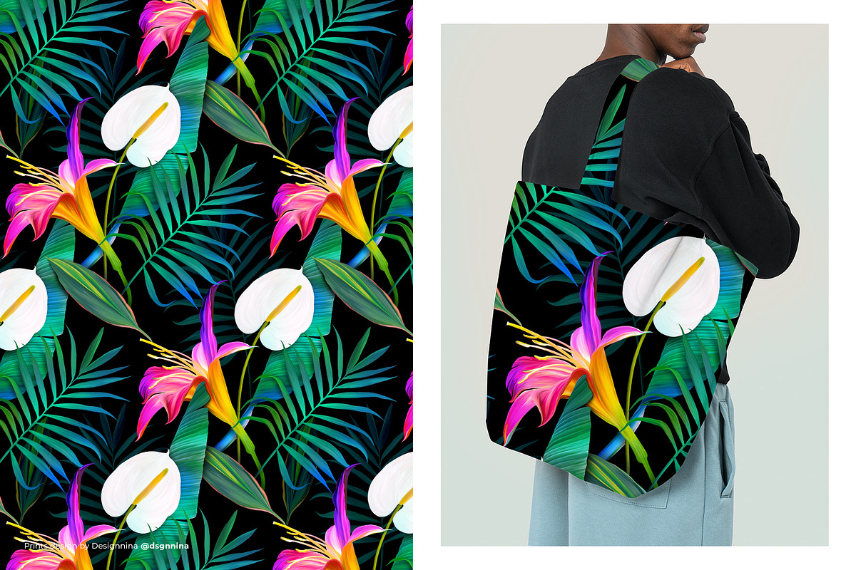 Tropicana — Luxury Seamless Pattern, a Pattern Graphic by Designnina Shop (Photo 3 of 11)