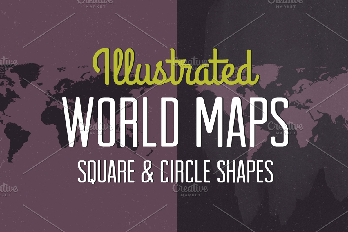 Textured World Maps, a Texture Illustration by Design Shop (Photo 1 of 5)