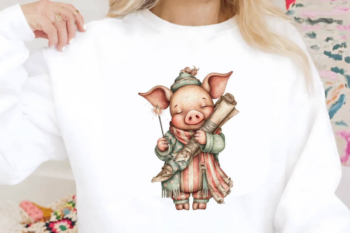 Whimsical Pig 4th of July Clipart, an Animal Illustration by SVGArt (Photo 7 of 9)