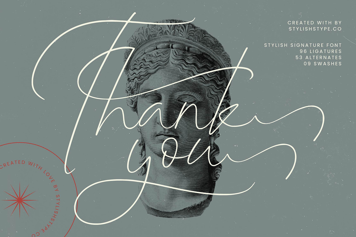 Ambigail Jonathan Stylish Signature, a Script Font by stylishtype.co (Photo 20 of 20)