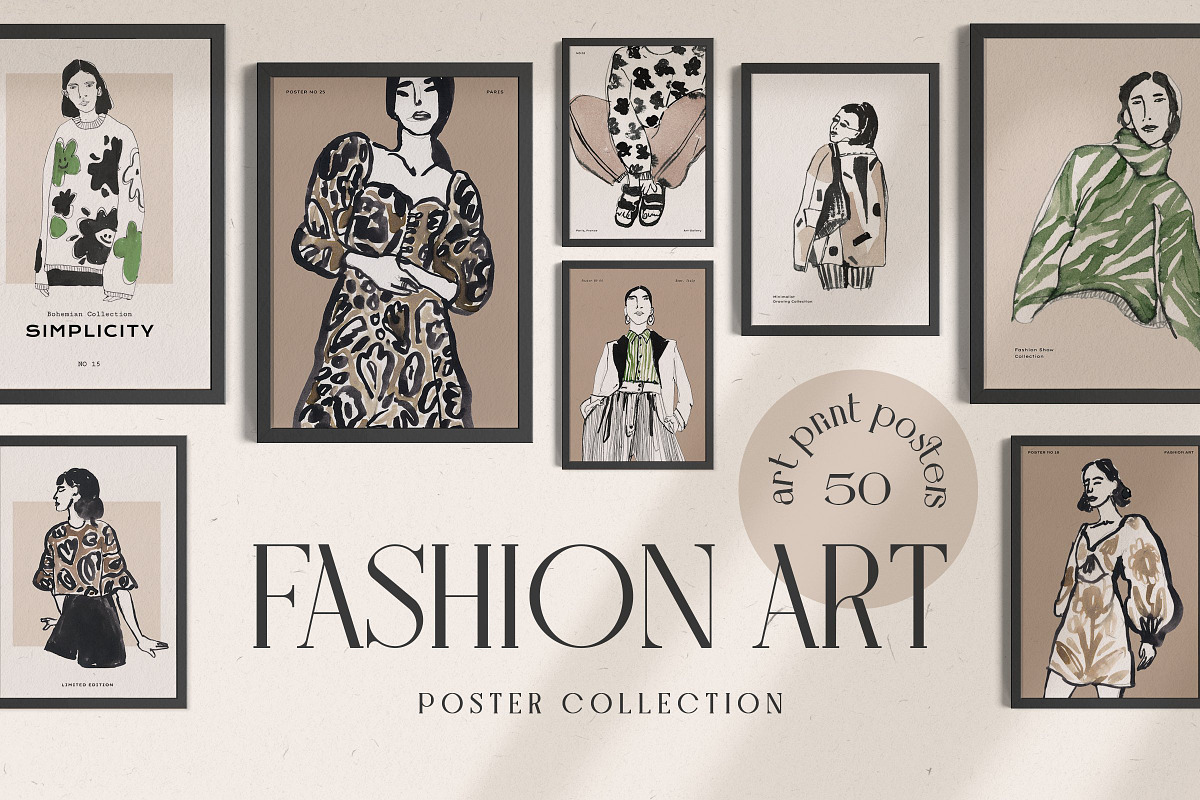 Fashion Prints Posters, an Object Graphic by iStar Design (Photo 1 of 10)