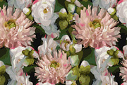 Flower peony seamless pattern vector, a Pattern Graphic by Art By Silmairel (Thumbnail 1 of 2)