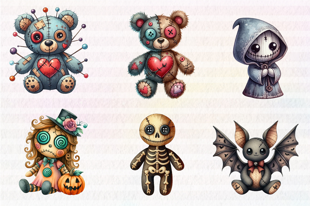 Halloween Voodoo Doll Clipart, an Illustration by CreationArt (Photo 4 of 5)