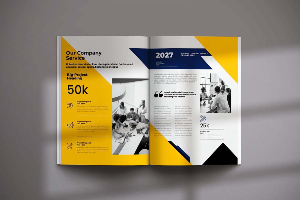 Agency Brochure Template Layout, a Brochure Template by Creative-Work (Photo 8 of 8)