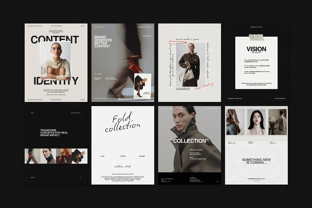 FOLD | Instagram Post & Story (I), a Social Media Template by Pixel Grid (Photo 9 of 10)