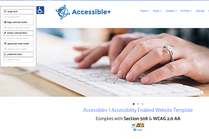 Accessible HTML Website Template