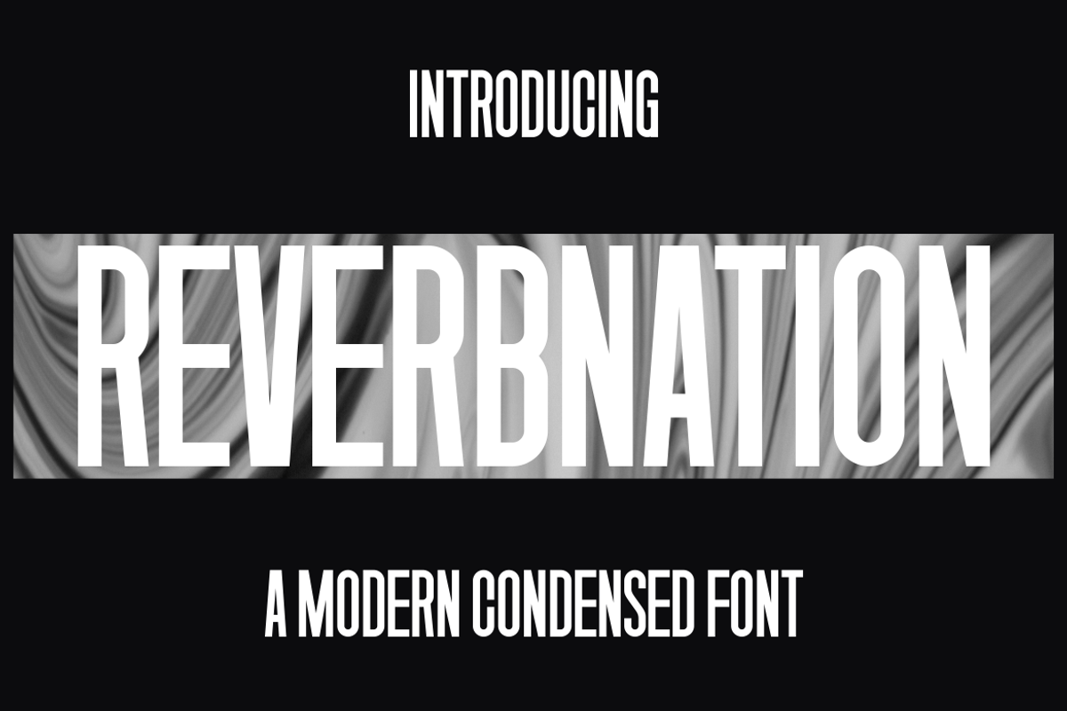 REVERBNATION, a Sans Serif Font by maxstrim_graphich