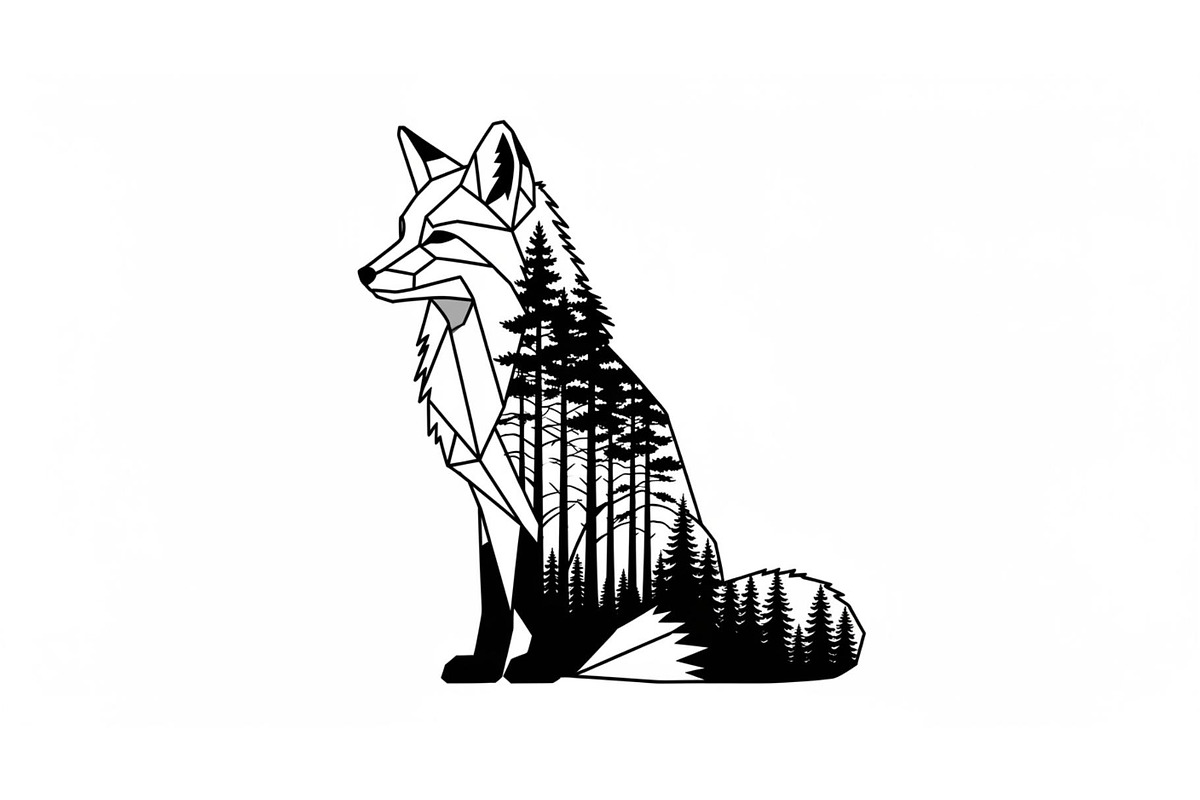 Fox Forest Silhouette Vector Bundle, an Illustration by Creativeshirt (Photo 11 of 31)
