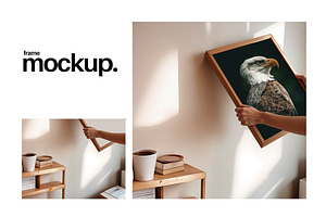 Frame Mockup #63, Brown Portrait, a Print Template by Kzara Visual Concepts