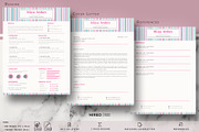 1 Page Resume Template, CV for Word, a Resume Template by HIRED Design Studio (Thumbnail 4 of 10)