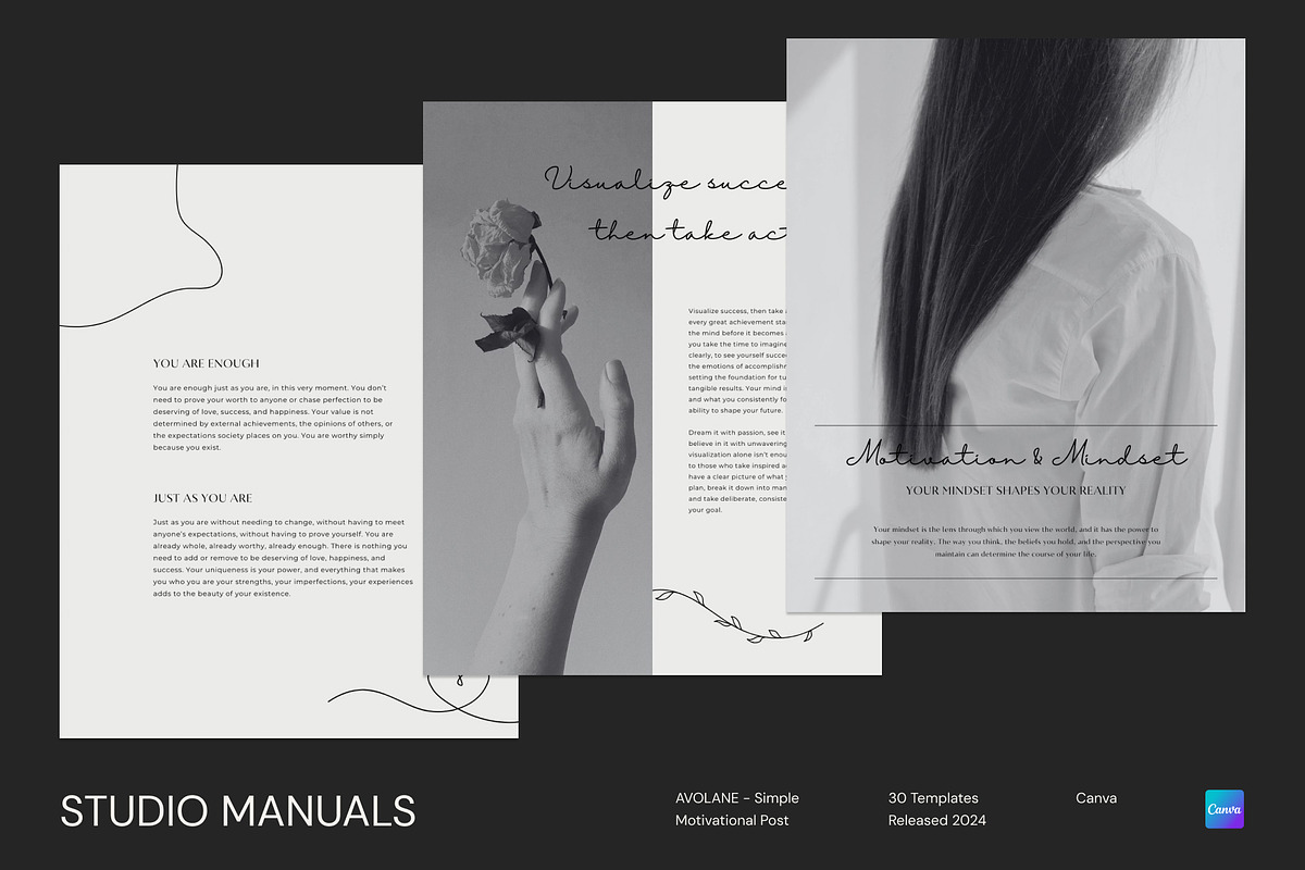 AVOLANE - Simple Motivational Post, a Social Media Template by Studio Manuals (Photo 2 of 8)