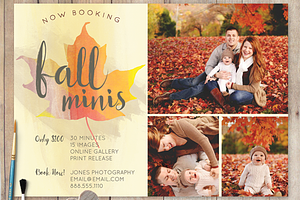 Fall Mini Session PSD Template