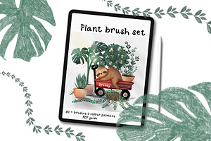 Plant Procreate brush set