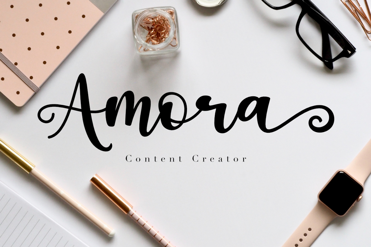 Belania a Handwritten Font, a Script Font by Basnistudio (Photo 3 of 5)