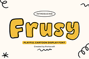 Frusy – Playful Cartoon Display, a Font by Portocraft (Thumbnail 1 of 10)