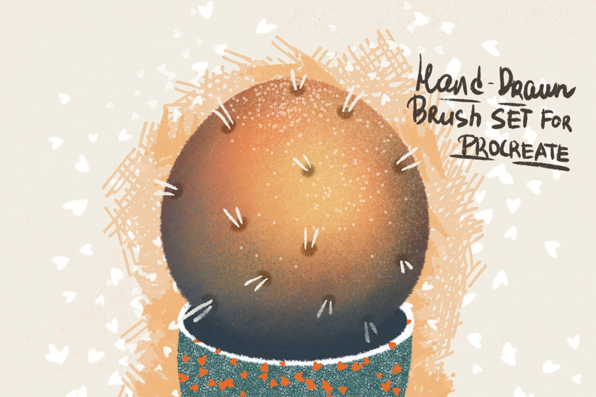 INK brush set for PROCREATE, a Brush Add-On by Ibrin's Shop (Photo 1 of 2)