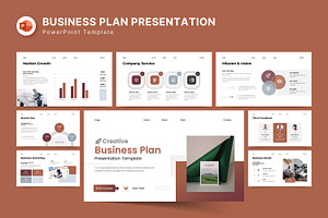 Business Plan PowerPoint Template, a Presentation Template by CreativeSlides