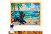 Painting of a Scottish Terrier Dog 2, an Animal Illustration by Art Paradise Studios (Thumbnail 5 of 9)