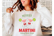 Merrier with a Martini Png, Christma, an Illustration by Designking (Thumbnail 2 of 6)