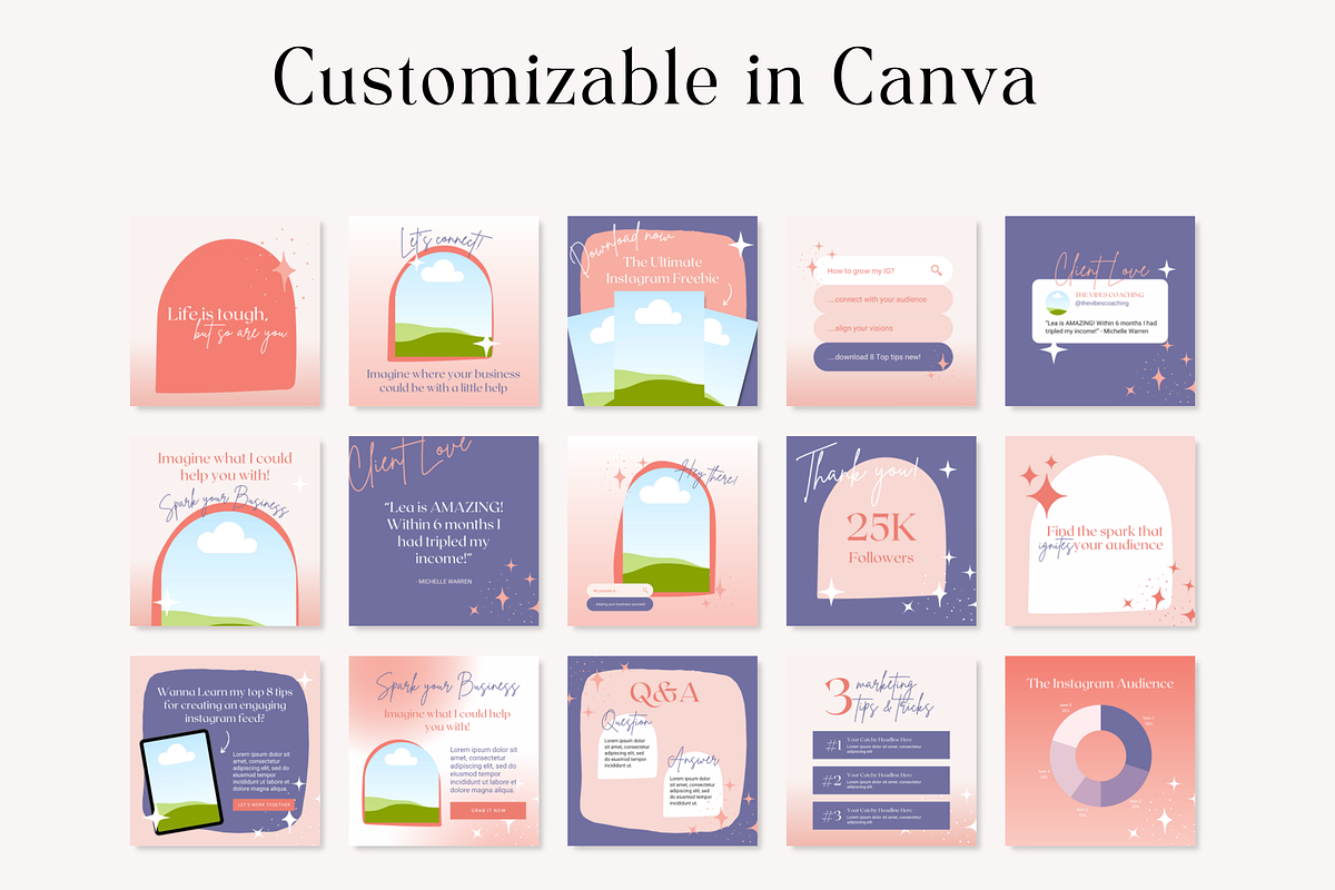 Instagram Post Template Bold Canva, a Social Media Template by HerstedHertz (Photo 6 of 9)