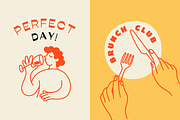 Cafe, vector illustrations, prints, a Graphic by venimo (Thumbnail 7 of 14)