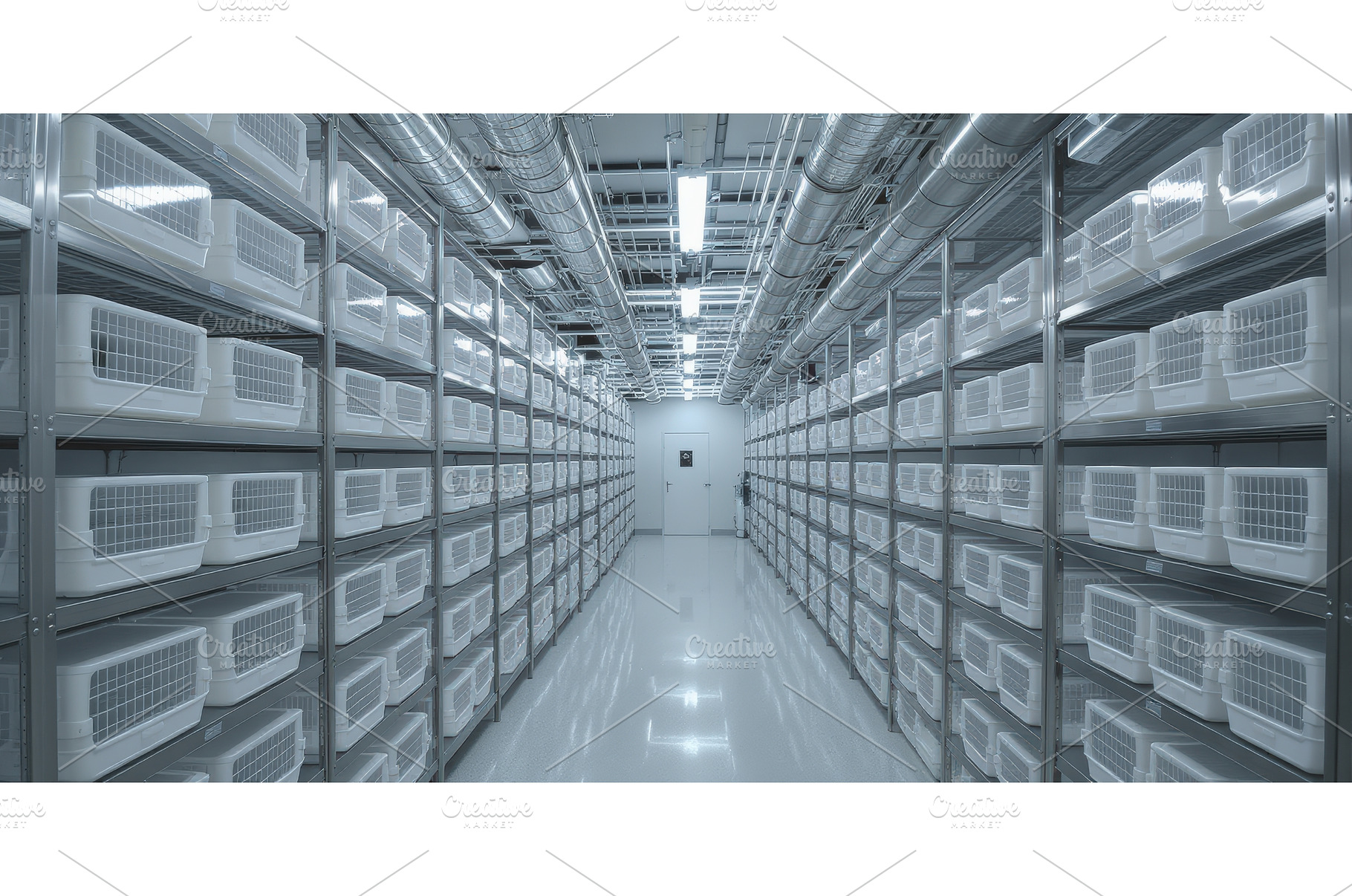 Modern laboratory storage room with, a Technology Photo by tilialucida