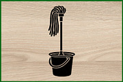50 Cleaning Tool Silhouette Set, an Illustration by BIPLOB EXPERT (Thumbnail 3 of 4)