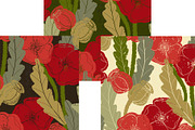 Poppy Botanical Lino, a Pattern Graphic by NayaChu (Thumbnail 5 of 9)