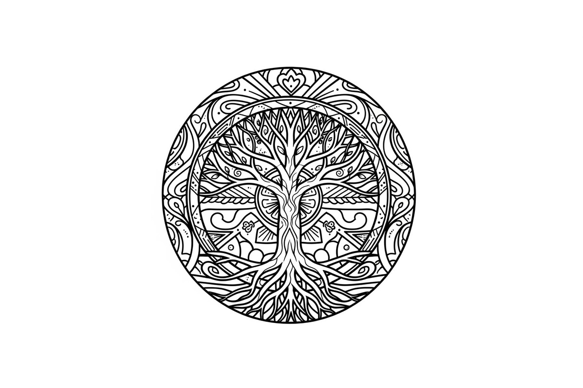 Sacred Tree of Life Vector Bundle, an Illustration by Designs_River (Photo 6 of 51)