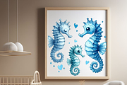 Undersea watercolor clipart, nursery, a Person Illustration by VM PARTYS  BY TAIRUMA (Thumbnail 9 of 10)