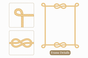 Rope Frame Label SVG PNG Bundle, a Decorative Illustration by Kusumaillustration (Thumbnail 5 of 15)
