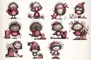 Whimsical Christmas Fluffy Birds, an Illustration by Dream Creation (Thumbnail 6 of 7)