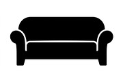 Modern Sofa Silhouette Collection, an Object Graphic by Creativeshirt (Thumbnail 3 of 3)