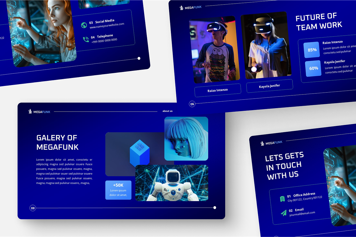 Megafunk - Futuristic Google Slide, a Presentation Template by Annora Studio (Photo 3 of 5)