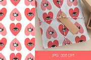 Hearts with Eye Pattern, a Pattern Graphic by fancykeith (Thumbnail 2 of 2)
