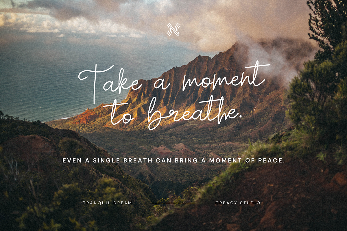 Tranquil Dream – Soothing Script, a Script Font by Creacy Studio (Photo 6 of 11)
