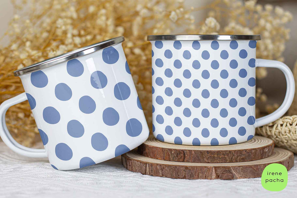 Blue and White Patterns Bundle, a Pattern Graphic by irenepachadesign (Photo 2 of 6)