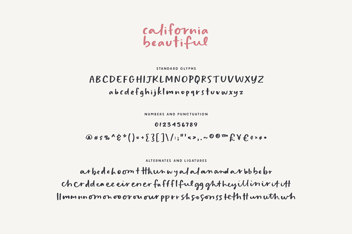 California Beautiful Semi-Script, a Font by Callie Rian & Co. (Photo 11 of 12)