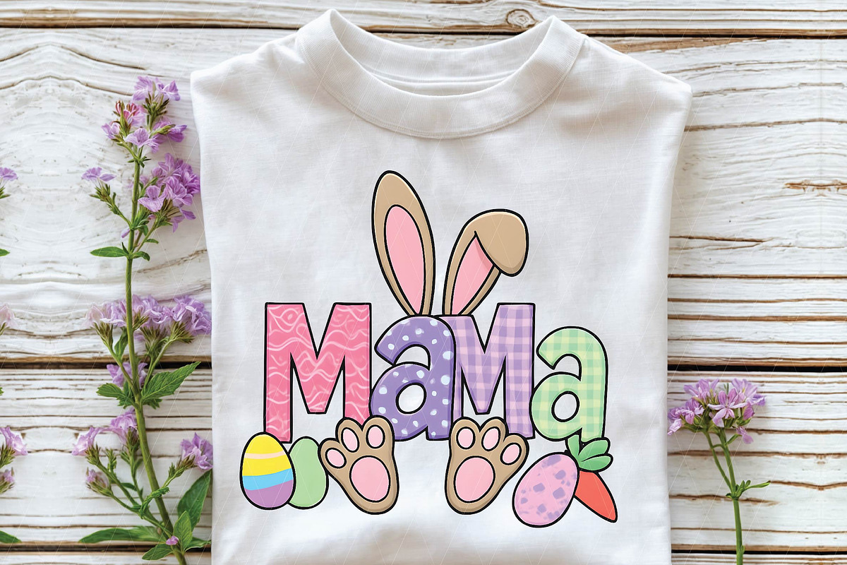 Retro Nana Easter PNG, Bunny Ears, an Illustration by DreamPrint404 (Photo 4 of 7)