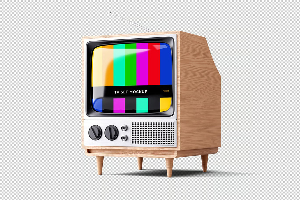 Retro TV Mockup, a Product Mockup by zpackcreative (Photo 4 of 4)