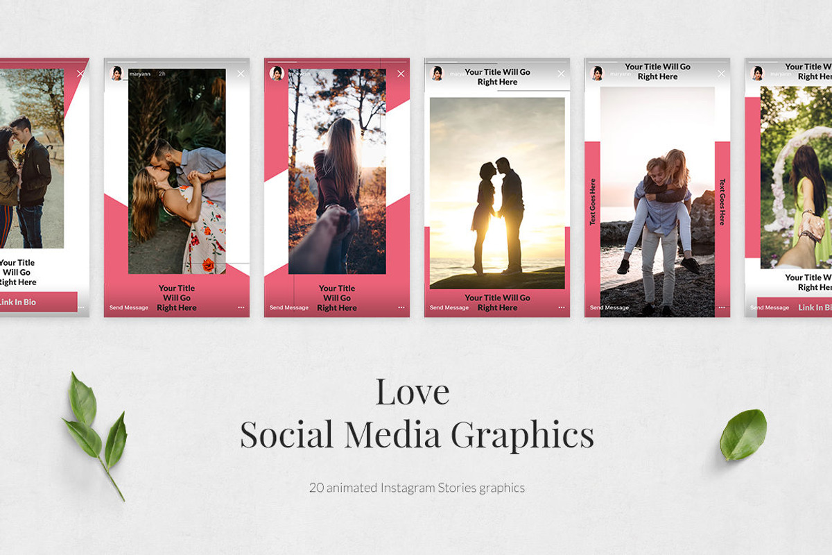 Love Animated Instagram Stories, a Social Media Template by Social Corner Graphics (Photo 3 of 9)