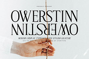Owerstinn Modern Display Typeface, a Serif Font by Storytype Studio (Thumbnail 1 of 15)