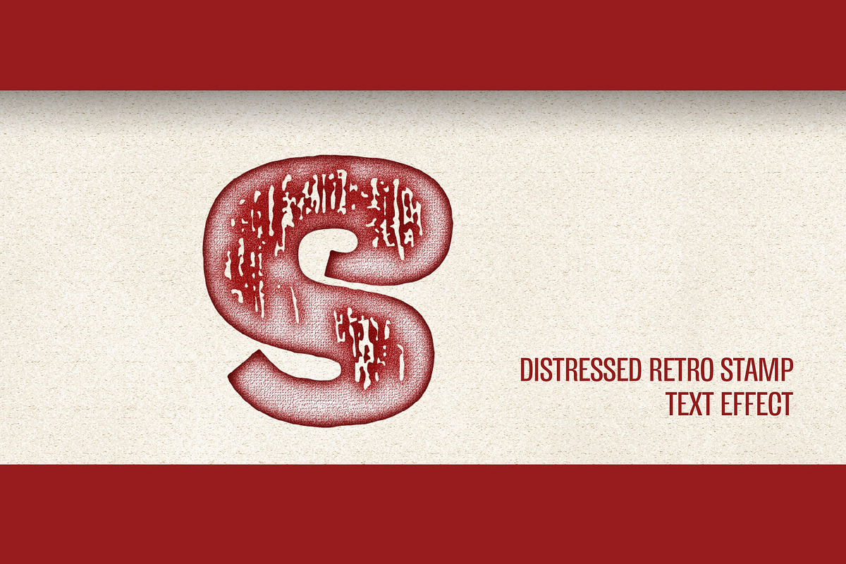 Distressed Retro Stamp Text Effect, a Layer Style Add-On by studiogstock (Photo 3 of 3)