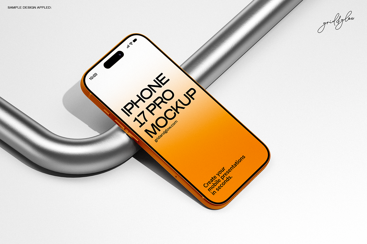 iPhone 17 Pro Mockup Set, an iPhone Mockup by Grid&Glow (Photo 10 of 11)