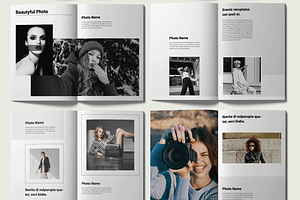 Photo Book Magazine Design Template