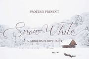 Snow White, a Script Font by Funtype (Thumbnail 1 of 10)