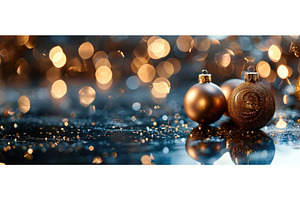 Elegant Christmas ornaments with, a Holiday Photo by piter.goskov